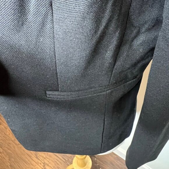 J.Crew $198 Tall Going Out Blazer In Stretch Twill Size T2 Black H2791 - Picture 6 of 9